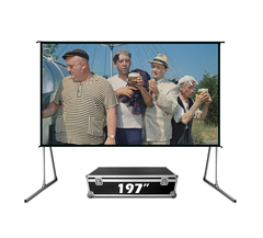 Экран Cinema S'OK серии Fast Folder SCPSFF-400x300FR 197'' 4:3 напольный, переносной, полотно White PVC, прямая проекция, черный кейс