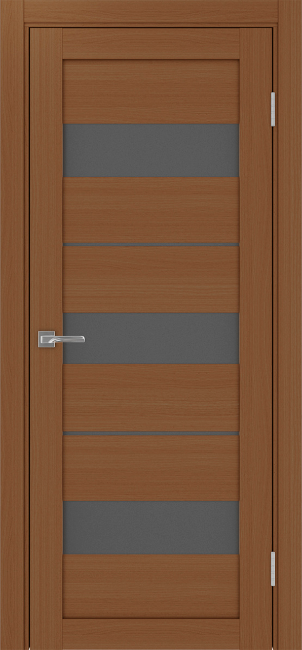 Дверь межкомнатная Оптима Порте Турин 526.122, цвет орех, экошпон, стекло графит