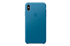 Чехол для телефона APPLE iPhone Xs Max Leather Case - Cape Cod Blue (MTEW2ZM/A)