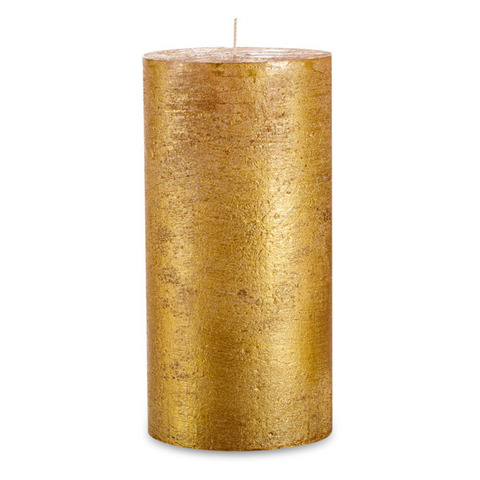 Свеча цилиндрическая 20см Luz Your Senses золотистый