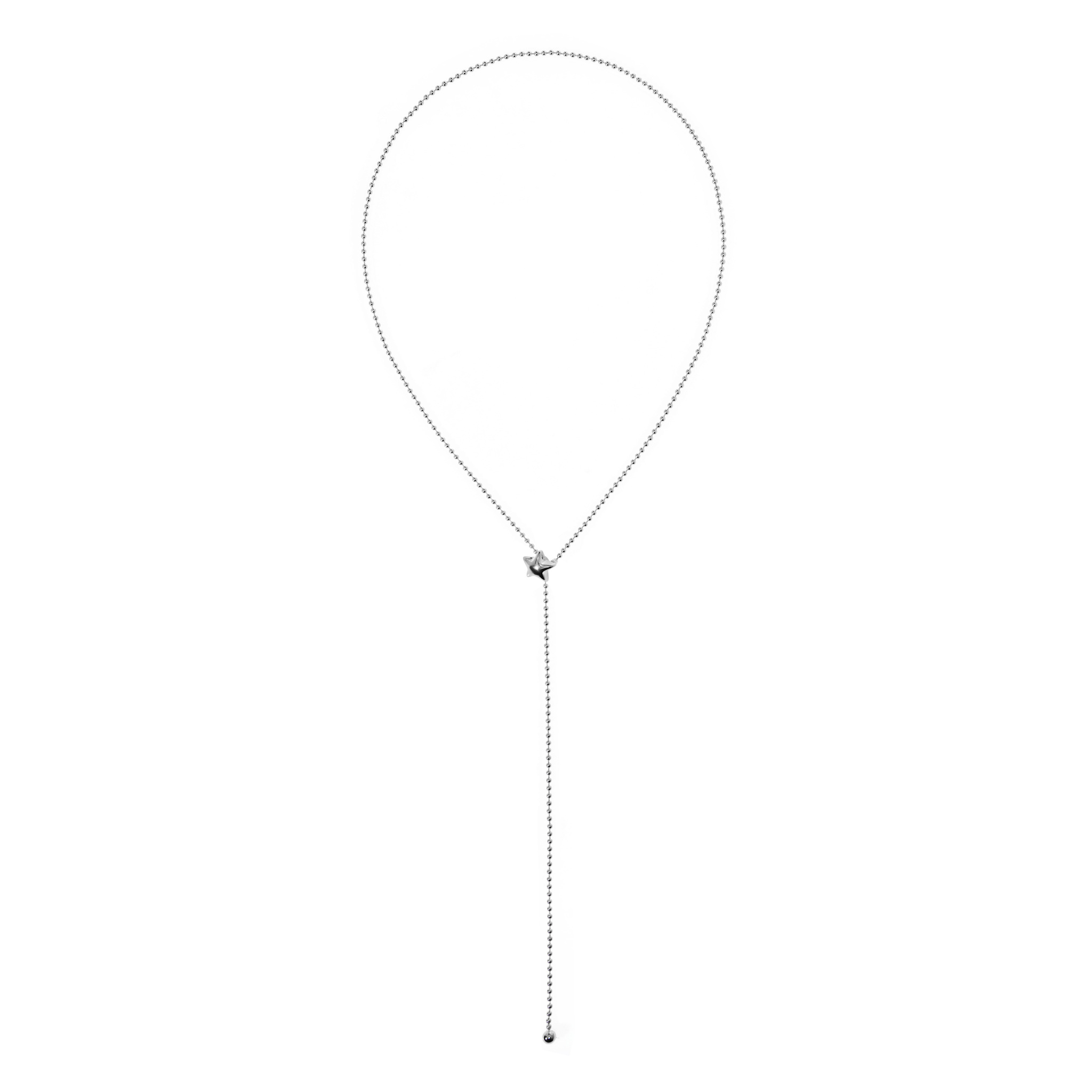 

Колье Ball Chain Star Necklace - Silver