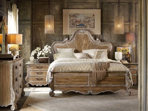 Hooker Furniture Bedroom Chatelet California King Wood Panel Bed