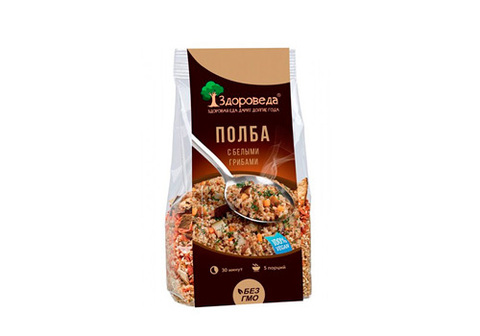 Полба с белыми грибами Здороведа, 250г