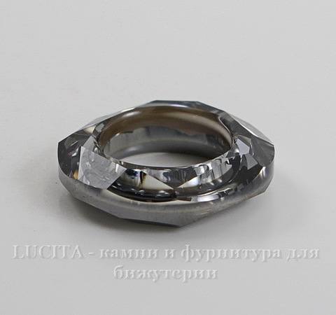 4139 Подвеска Сваровски Cosmic Ring Crystal Silver Night (20 мм)