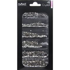 RuNail СТРАЗЫ (ЦВЕТ: ЧЕРНЫЙ, 1,5/1,8/2/2,3/2,7/3 ММ), 1728 ШТ