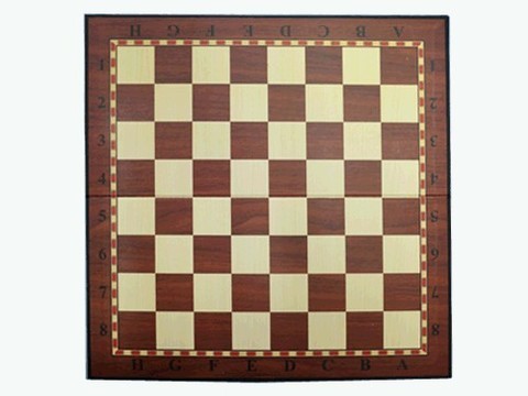 Доска картонная для игры в шахматы, шашки. Размер 33х33 см. :(Q033) (38859)