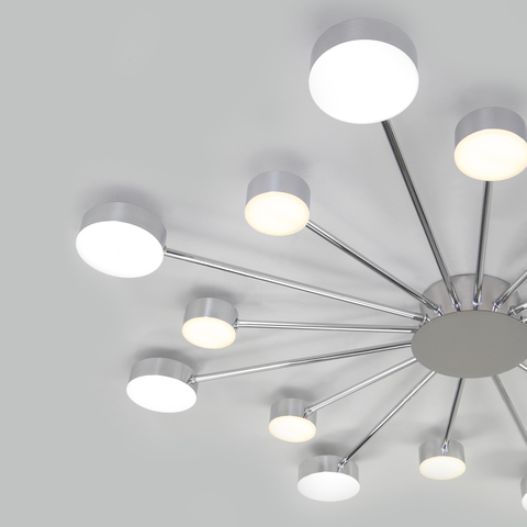 Потолочная светодиодная люстра 90242/16 хром