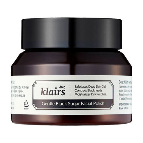 Dear, Klairs Gentle Black Sugar Facial Polish - Скраб для лица с черным сахаром