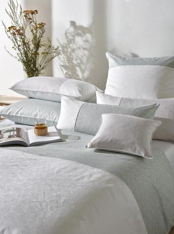 Постельное белье 2 спальное евро Curt Bauer Graceful 9026 sage салатовое