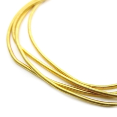 Канитель мягкая, гладкая, KAN/MK, 1,3 мм, матовая, яркое золото