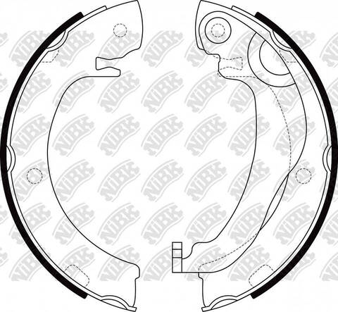 Колодки барабанные NiBK FN2405