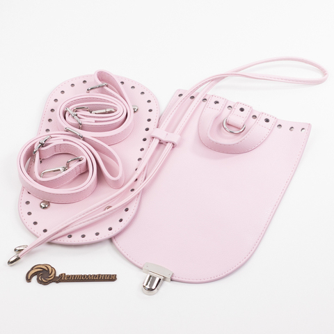 Комплект для рюкзака из экокожи "Розовый".