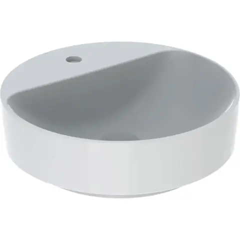 Geberit VariForm Раковина с установкой на столешницу круглой формы, D=45cm, с отв. под смеситель, без отв. перелива
