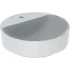 Geberit VariForm Раковина с установкой на столешницу круглой формы, D=45cm, с отв. под смеситель, без отв. перелива