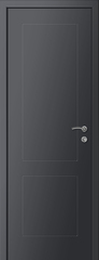 Дверь влагостойкая пластиковая KAPELLI multicolor Ф2К RAL 7021 Графит + коробка