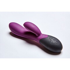 Нагреваемый вибратор с клиторальным отростком Perseus, цвет сливовый (INFINITE collection)