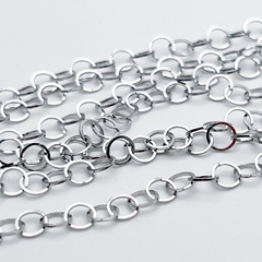 Цепочка, сталь, размер звена 5 мм, цена за 50 см