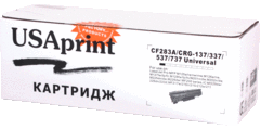 USAprint №83A CF283A/(Cartridge 737), черный, для HP/Canon - купить в компании CRMtver