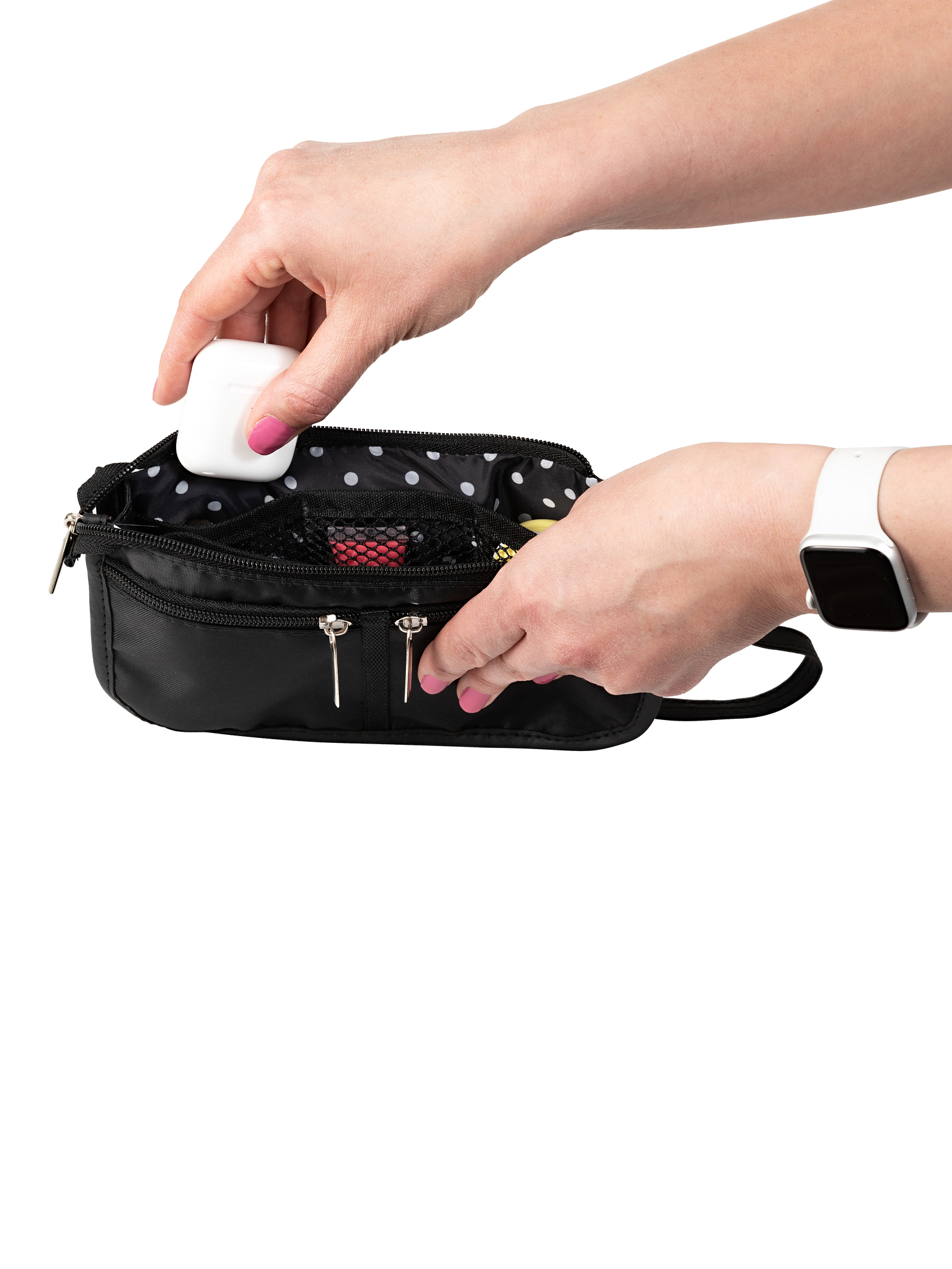 Органайзер для сумки SOFIA mini 22х13х4,5 см, 7 карманов, черный