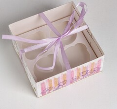 Коробка для капкейка 16×16×7.5см