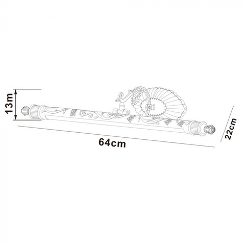 Светодиодная подсветка для картин Arte Lamp NAPOLI A6308AP-1AB