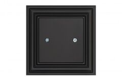 Крышка для розетки черный матовый LIREGUS RETRO