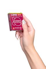 Презервативы с ароматом вишни LUXE Royal Cherry Collection - 3 шт. - 