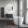 700486000000000 Duravit D-Neo Ванна из DuraSolid 1600х750хh600 мм , отдельностоящая, с 2 наклоном для спины, со спец сливом (без перелива), без поручня, цвет белый