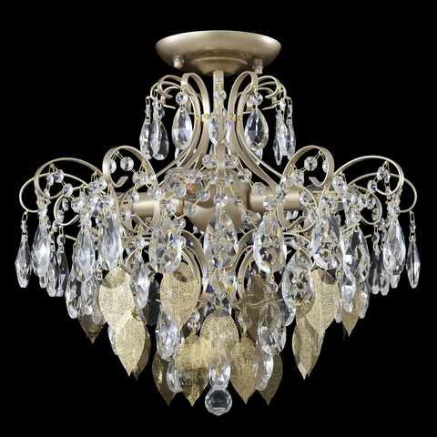 Потолочная люстра Crystal Lux ESMIRALDA PL4 GOLD