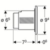 Клавиша смыва для унитаза Geberit Sigma/Delta/Omega/AP123 116.042.21.1