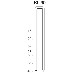 Скобы тип KL 90/40 CNKH/2000 C420035