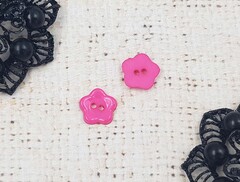 Пуговицы "Звезда", р. 1,2х1,2 см, фуксия