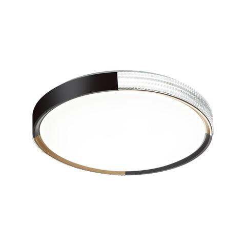 7629/DL PALE SN 033 Потолочный светодиодный светильник/белый/черный/золотистый LED 48Вт c ДУ 3000-6000К D400 IP43 пульт ДУ VELIO