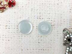 Пуговицы блузочные на ножке "карамелька", d 1,5 см, молочный