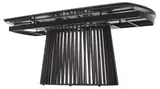 фото 10 Стол DESIO 180 PURE BLACK SOLID CERAMIC Черный мрамор матовый, керамика/Черный каркас, DISAUR на profcook.ru