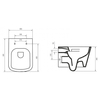 Унитаз безободковый подвесной BelBagno ALBANO BB120CHR