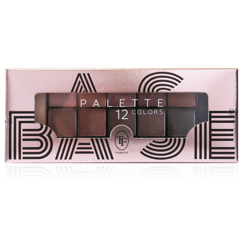 TF Палетка теней для век 12-ти цветная BASE PALETTE тон 01 розово-бежевый  CTE41