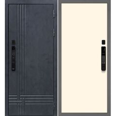 Купить Входная дверь Осло смарт бетон антрацит панель гладкая магнолия