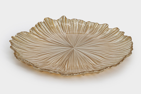 Тарелка закусочная 21см Anna Lafarg Ray золотистая