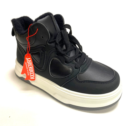 Кедберри ботинки утепленные черн 35-40   BMM_1023-01_black