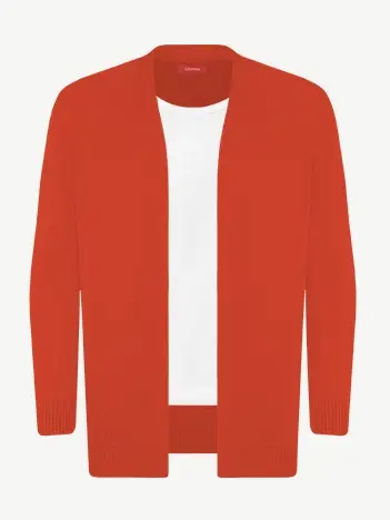 Кардиган с планкой из шелка