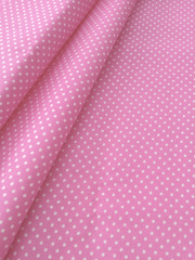 Ткань бязь плательная, рис. "Горох 2 мм", ширина 150 см, арт. 610