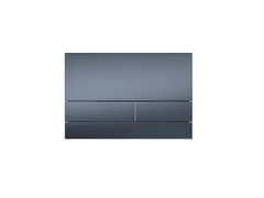 Aquatek KDI-0000054 KDI-0000054(030С) Панель смыва нержавеющая сталь/PVD, цвет оружейная сталь (клавиши прямоугольные) 169*250*2.2 мм фото