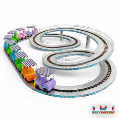 Страшные американские горки «Солнечный патруль», 9 кабин 18 мест, 16×8×2 м