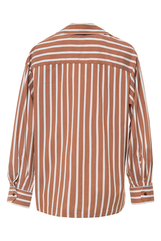 “Relaxed cotton” Рубашка в пижамном стиле с кантом.