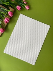 Подошва микропора для кукольной обуви, цвет Белый ромб, 3 мм, 21*28 см, 1 лист.