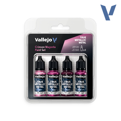 Vallejo True Metallic Metal - набор Crimson Magenta