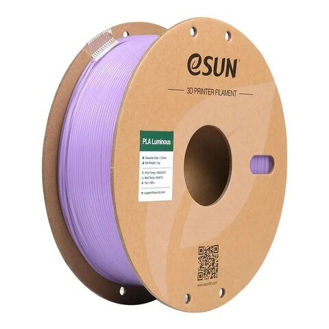 Пластик для 3D-печати eSUN PLA-Luminous, 1,75 мм, 1 кг, светящийся фиолетовый (с сердцевиной), PLA-LM175CL-Z1P1