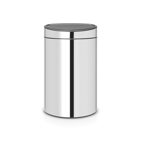 Мусорный бак Touch Bin new 40л Brabantia Стальной полированный