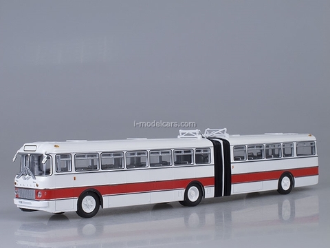Ikarus-180 white-red Soviet Bus (SOVA) 1:43